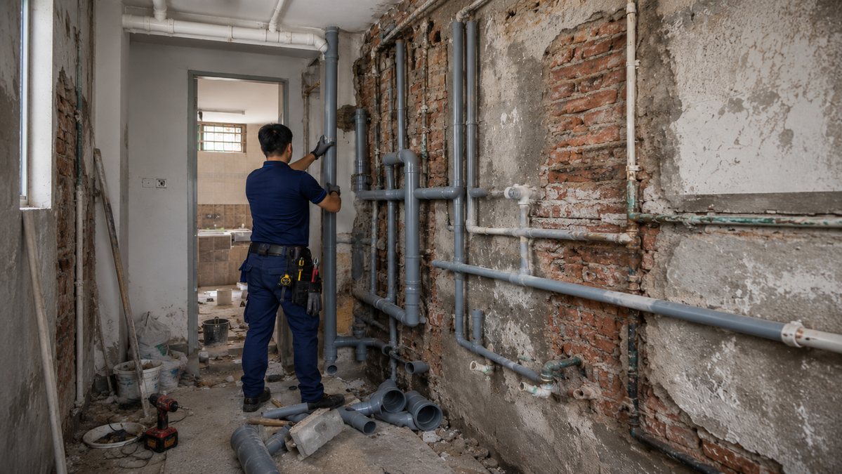 Kerja perpaipan semula